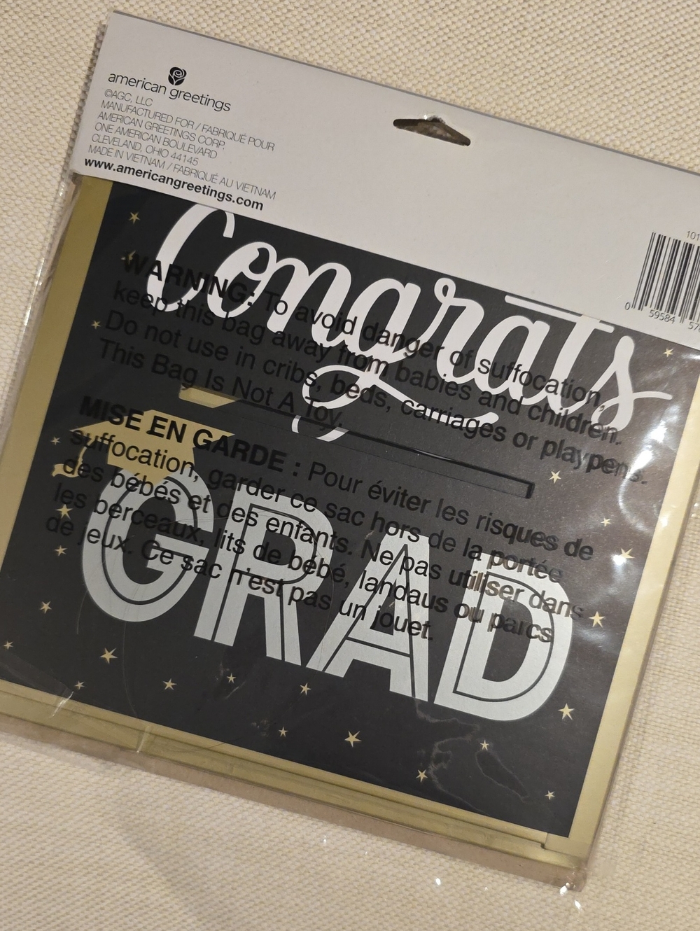 Congrats Grad Card Collection Box - Black - Picture 3 of 4